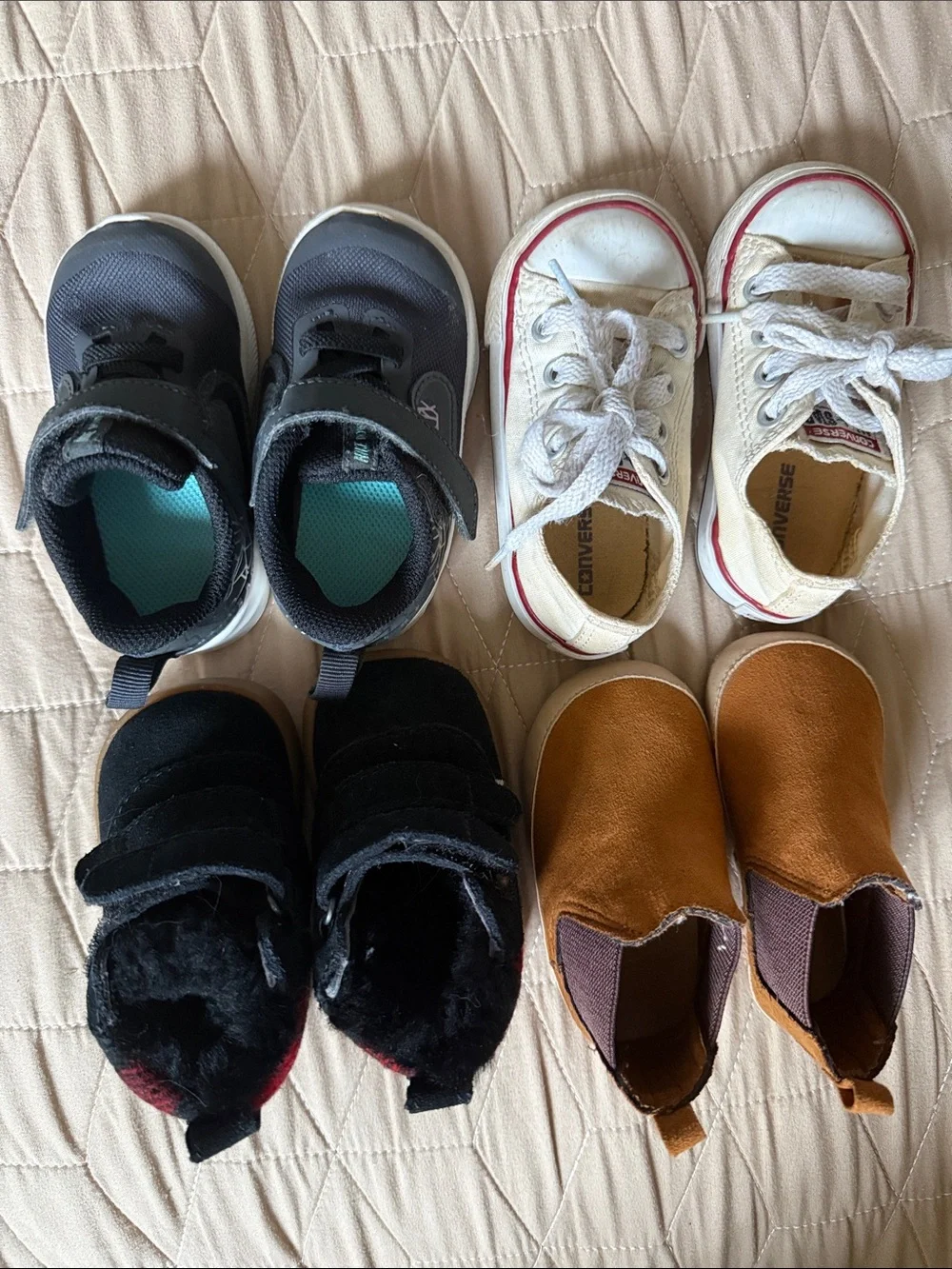 Converse , Nike, Ugg, suade infant shoe lot